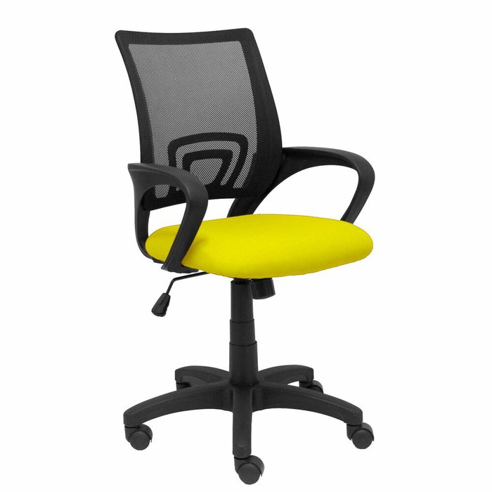PIQUERAS Y CRESPO Silla Vianos con mecanismo Basculante, Asiento Amarillo y Respaldo Negro PIQUERAS Y CRESPO Silla Vianos con mecanismo Basculante, Asiento Amarillo y Respaldo Negro