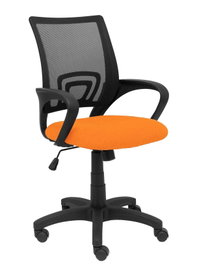 PIQUERAS Y CRESPO Silla Vianos Bali Naranja con Mecanismo Basculante y Brazos Fijos