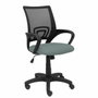 PIQUERAS Y CRESPO Silla de oficina Vianos con mecanismo basculante, asiento gris y malla negra