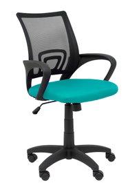 PIQUERAS Y CRESPO Silla Vianos Bali Turquesa con Respaldo de Malla Negro