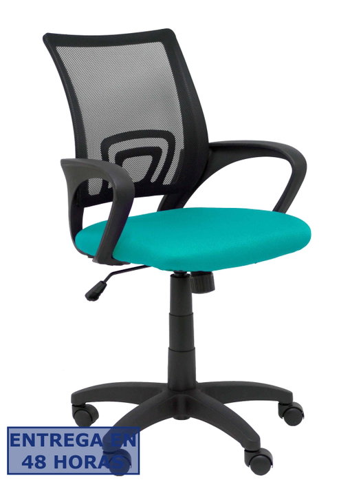 PIQUERAS Y CRESPO Silla Vianos Bali Turquesa con Respaldo de Malla Negro