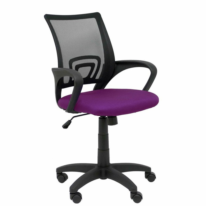 PIQUERAS Y CRESPO Silla Vianos con mecanismo basculante, asiento morado y respaldo negro PIQUERAS Y CRESPO Silla Vianos con mecanismo basculante, asiento morado y respaldo negro