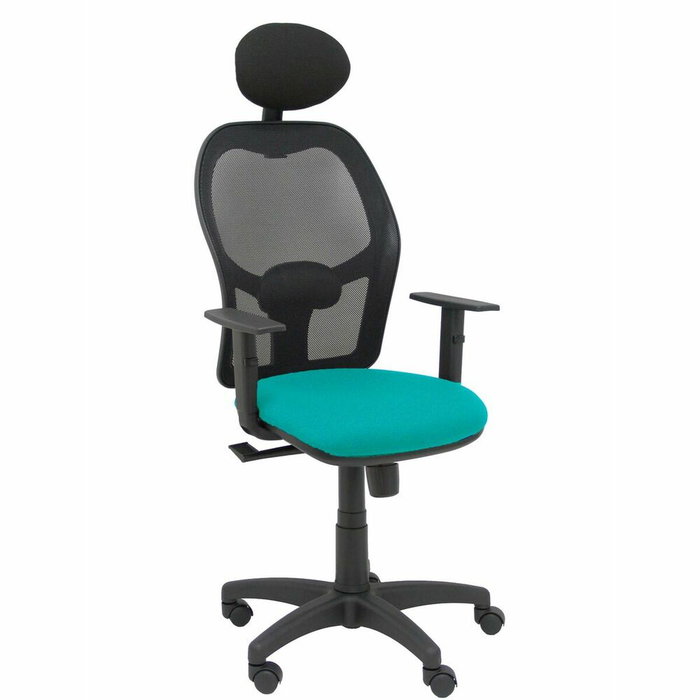 PIQUERAS Y CRESPO Silla Alocén con Mecanismo Sincro, Malla Negra y Asiento Turquesa PIQUERAS Y CRESPO Silla Alocén con Mecanismo Sincro, Malla Negra y Asiento Turquesa