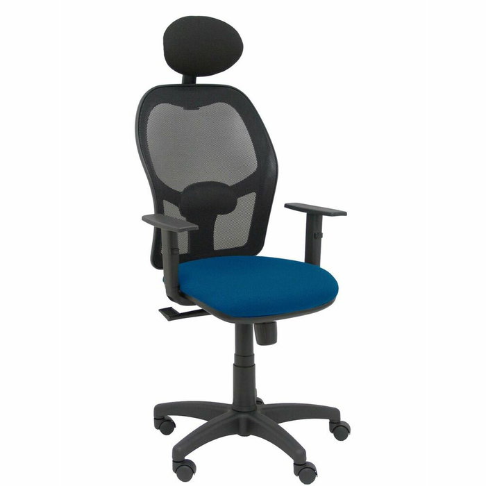 PIQUERAS Y CRESPO Silla Alocén con Mecanismo Sincro, Malla Negra y Asiento Azul Marino PIQUERAS Y CRESPO Silla Alocén con Mecanismo Sincro, Malla Negra y Asiento Azul Marino