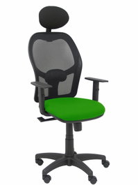 PIQUERAS Y CRESPO Silla Alocén con Mecanismo Sincro, Asiento Verde y Malla Negra