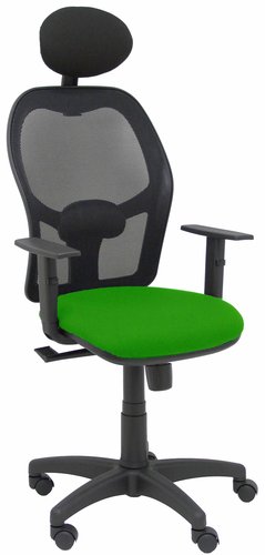 PIQUERAS Y CRESPO Silla Alocén con Mecanismo Sincro, Asiento Verde y Malla Negra PIQUERAS Y CRESPO Silla Alocén con Mecanismo Sincro, Asiento Verde y Malla Negra