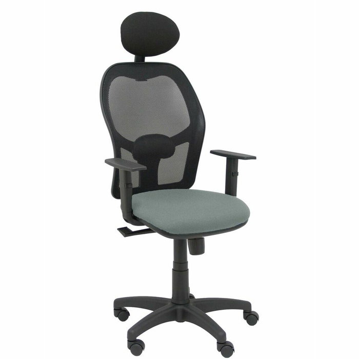 PIQUERAS Y CRESPO Silla Alocén con Mecanismo Sincro, Malla Negra y Asiento Gris PIQUERAS Y CRESPO Silla Alocén con Mecanismo Sincro, Malla Negra y Asiento Gris