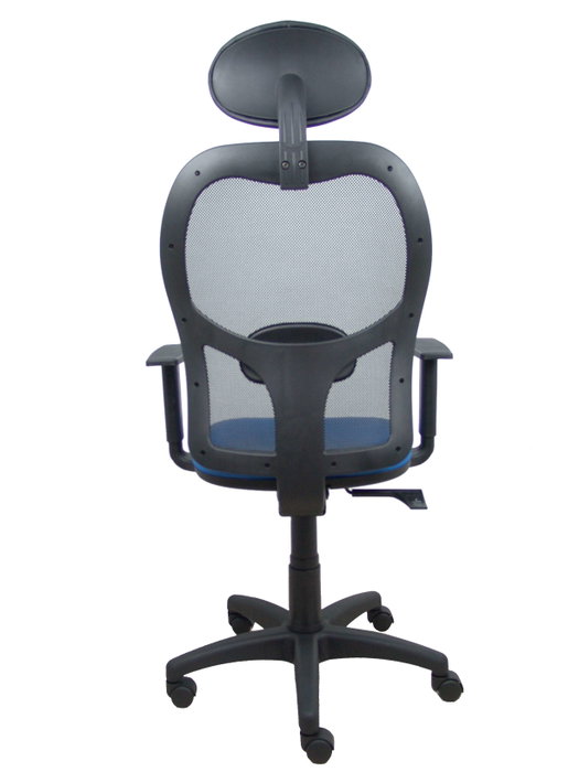 PIQUERAS Y CRESPO Silla de oficina Alocén con mecanismo Sincro, malla negra y asiento azul PIQUERAS Y CRESPO Silla de oficina Alocén con mecanismo Sincro, malla negra y asiento azul