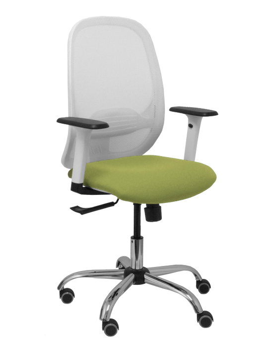 PIQUERAS Y CRESPO Silla de oficina Cilanco con mecanismo Sincro, Verde oliva y Blanco PIQUERAS Y CRESPO Silla de oficina Cilanco con mecanismo Sincro, Verde oliva y Blanco