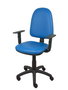 PIQUERAS Y CRESPO Silla Aýna Azul con Brazos 1D Regulables