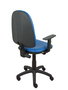 PIQUERAS Y CRESPO Silla Aýna Azul con Brazos 1D Regulables