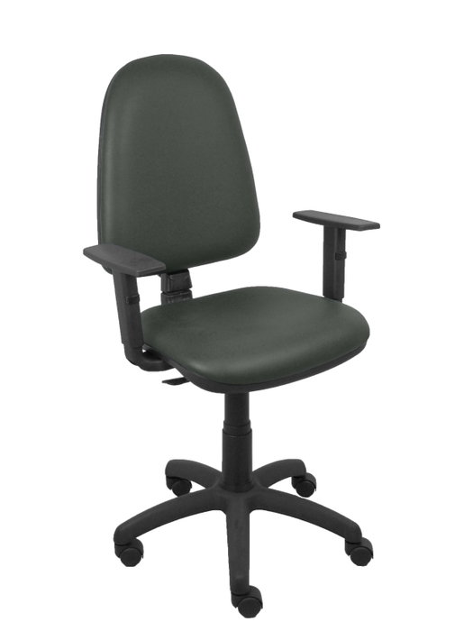 PIQUERAS Y CRESPO Silla Aýna Similpiel Gris Oscuro con Brazos 1D PIQUERAS Y CRESPO Silla Aýna Similpiel Gris Oscuro con Brazos 1D
