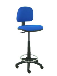 PIQUERAS Y CRESPO Taburete Isso Azul con Respaldo Regulable