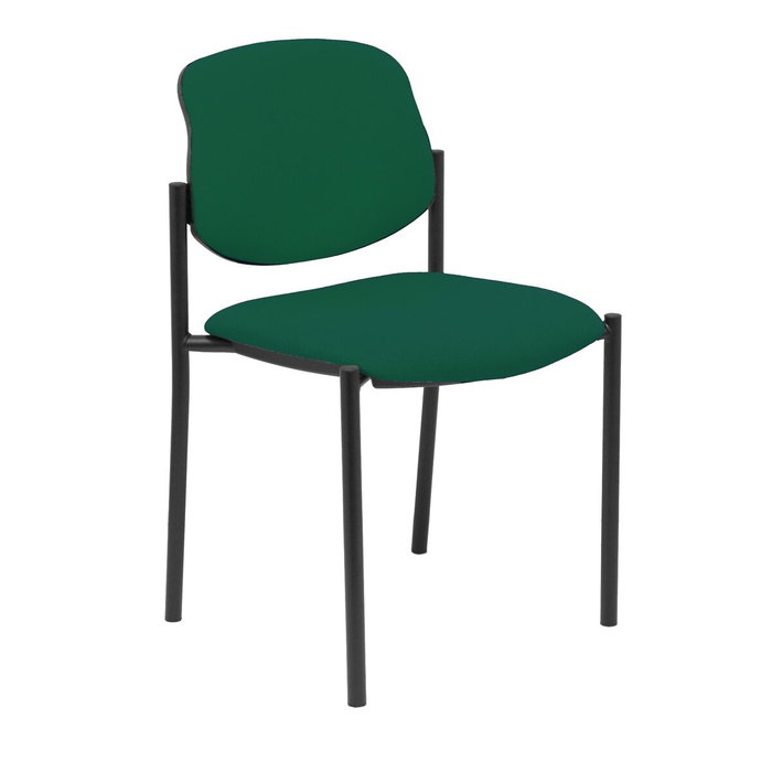 NOWY STYL Silla Styl tapizada en tela verde botella sin brazos