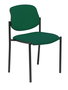 NOWY STYL Silla Styl tapizada en tela verde botella sin brazos
