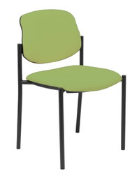 NOWY STYL Silla fija Styl Bali verde oliva con chasis negro