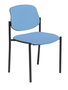 NOWY STYL Silla Styl tapizada en tela azul cielo sin brazos