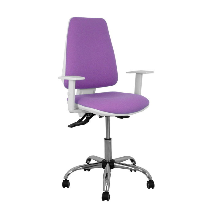 PIQUERAS Y CRESPO Silla Elche Lila con Mecanismo Asíncrono y Brazos Blancos PIQUERAS Y CRESPO Silla Elche Lila con Mecanismo Asíncrono y Brazos Blancos