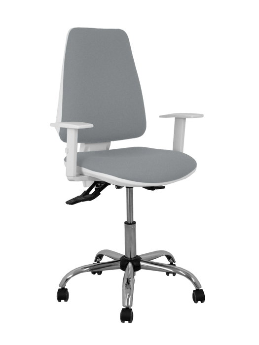PIQUERAS Y CRESPO Silla de oficina Elche con mecanismo Asincro, Gris y Brazos Blancos PIQUERAS Y CRESPO Silla de oficina Elche con mecanismo Asincro, Gris y Brazos Blancos