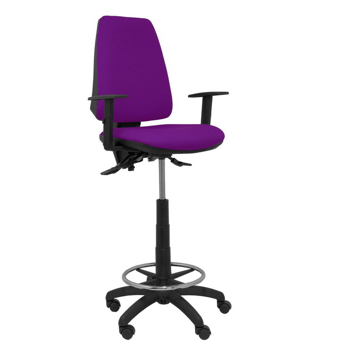 PIQUERAS Y CRESPO Taburete Elche S Bali Morado con Brazos Regulables PIQUERAS Y CRESPO Taburete Elche S Bali Morado con Brazos Regulables
