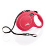 Flexi New Classic Correa Extensible de Cinta Roja de 8m para hasta 50kg