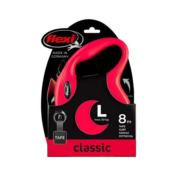 Flexi New Classic Cinta Roja 8m L (50kg) Flexi New Classic Cinta Roja 8m L (50kg)
