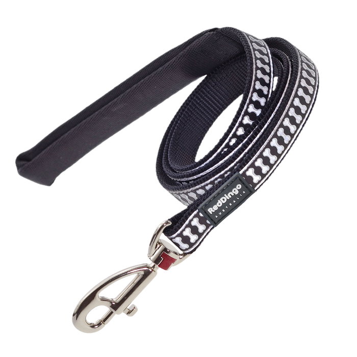 Red Dingo Correa Reflectante Negro 20 mm x 1.2 m Red Dingo Correa Reflectante Negro 20 mm x 1.2 m