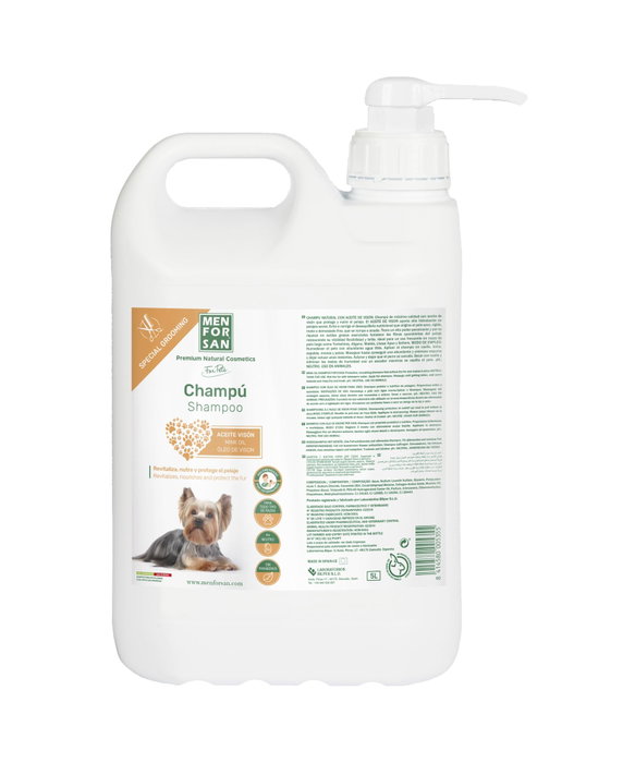Champú para mascotas Menforsan 5 L Aceite de visón Champú para mascotas Menforsan 5 L Aceite de visón