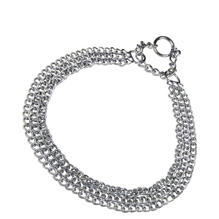 Hs Sprenger Collar Triple 2 mm*55 cm Acero Cromado para Perros de Pelo Corto Hs Sprenger Collar Triple 2 mm*55 cm Acero Cromado para Perros de Pelo Corto