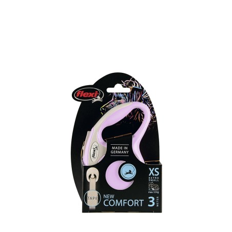 Flexi Cinta Rosa 3M XS Correa para Perro Hasta 12 kg