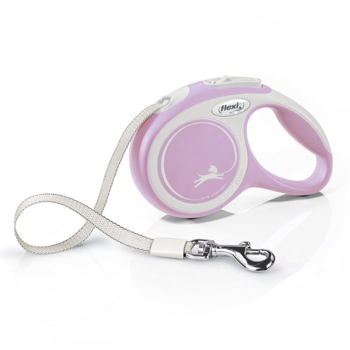 Flexi New Comfort Correa Extensible de 3m Cinta Rosa XS