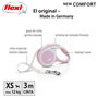 Flexi New Comfort Correa Extensible de 3m Cinta Rosa XS