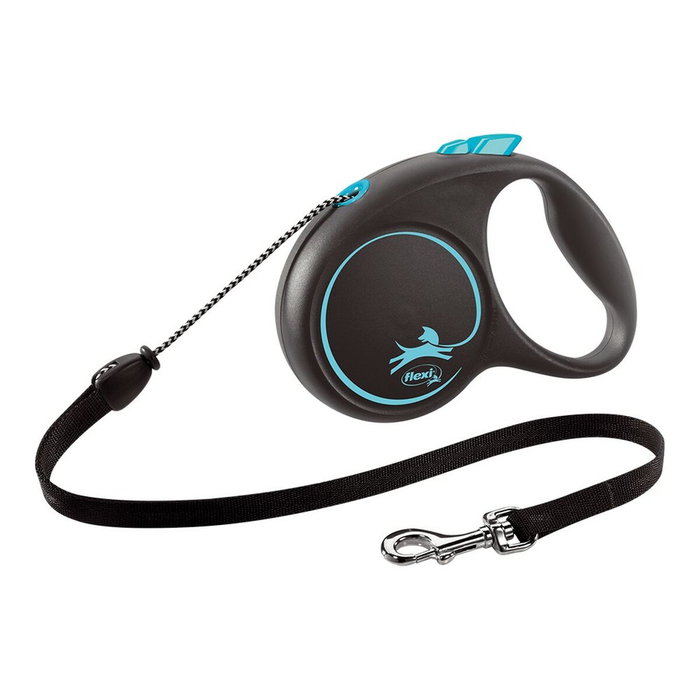 Flexi Black Design Correa Extensible de Cordón 3m Azul XS hasta 8kg