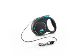 Flexi Black Design Correa Extensible de Cordón 3m Azul XS hasta 8kg