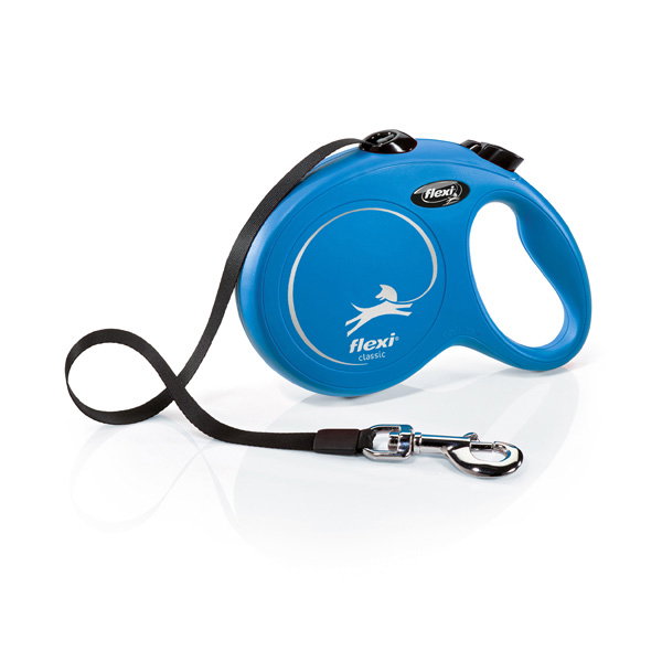Flexi NewClassic Correa Extensible de Cinta 8 m, Azul, Talla L Flexi NewClassic Correa Extensible de Cinta 8 m, Azul, Talla L
