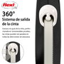 Flexi Flexi Comfort Correa Extensible de Cinta Negra 5m para hasta 25 kg