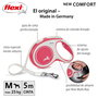 Flexi Flexi Comfort Correa Extensible de Cinta, 5m, Rojo, Talla M