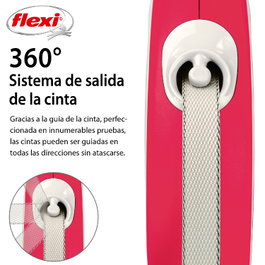 Flexi Flexi Comfort Correa Extensible de Cinta, 5m, Rojo, Talla M