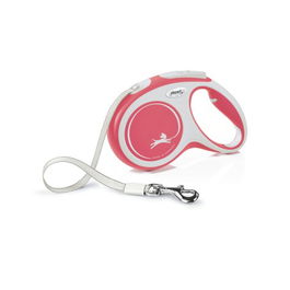 Flexi Cinta Correa Paseo Mascota Rojo 5 m 25 kg - Con Control, Sistema Iluminación LED y Multi Box, Comfort