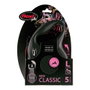 Flexi Correa extensible classic negra, cinta 5 m, L