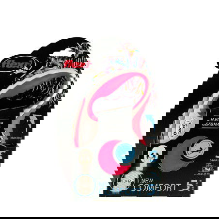 Flexi New Comfort - Cinta Para Pasear Perros, 5 Metros, 15 kg, Sistema LED, Rojo, Referencia: Flexi-Comfort-Cinta