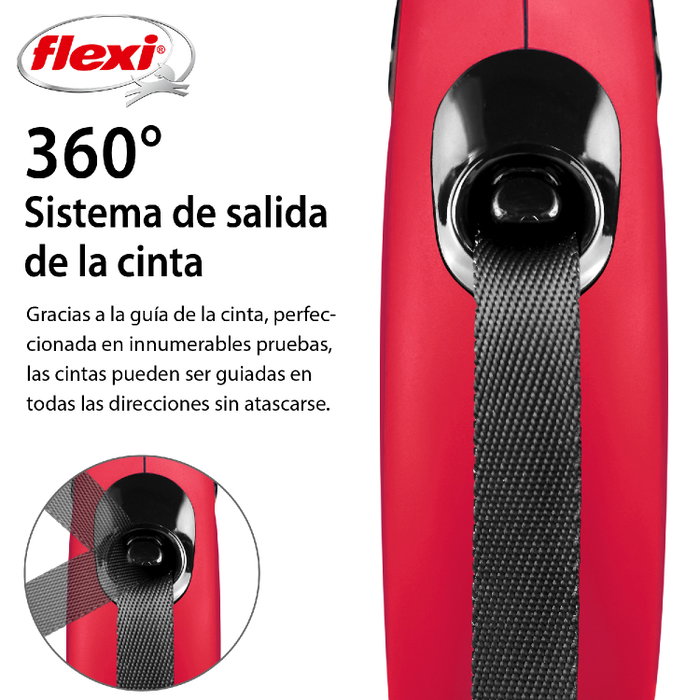 Flexi Classic XS Cinta Roja 3m