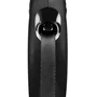 Flexi Classic Correa Extensible de Cinta S Negra 5m