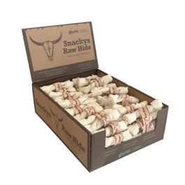 Snackys Rawhide Masticable Twin Stick Perro 1,8x12,5 cm 100 Unidades Piel Natural