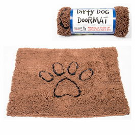 Dog Gone Smart Dirty Dog Doormat L 89*66 cm Marron, Alfombrilla Super Absorbente para Perros