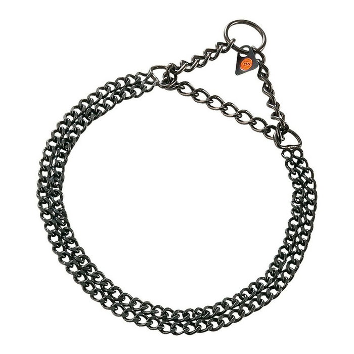 Hs Sprenger Collar Doble 2 mm X 60 cm Acero Inoxidable Negro