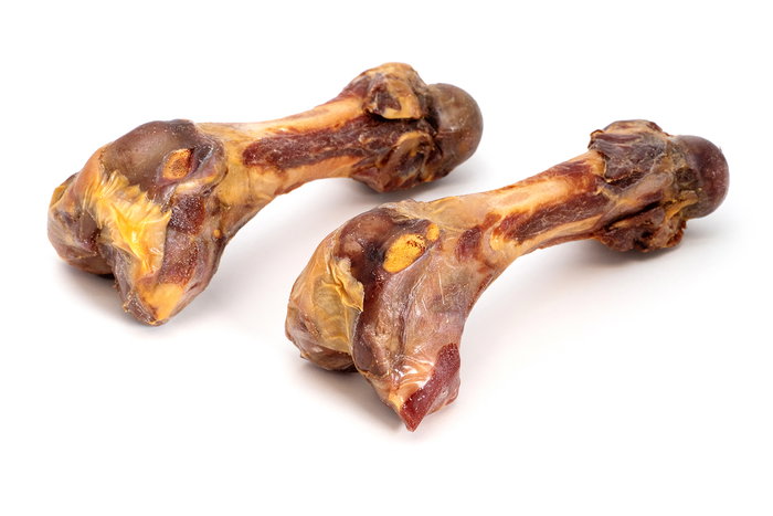 Snackys Hueso Jamón Serrano para Perros Caja 20Unds Envase Individual Snack Natural Fuente Calcio