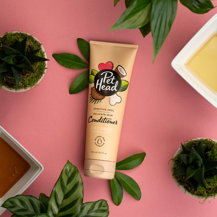 Pet Head Acondicionador Sensitive Soul para Piel Delicada con Avena y Aceite de Marula 250ml