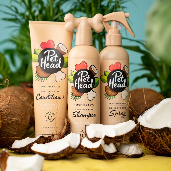 Pet Head Acondicionador Sensitive Soul para Piel Delicada con Avena y Aceite de Marula 250ml