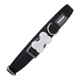 Red Dingo Collar Perro Liso Negro 25 mm X 41-63 cm